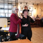 Minister Hajdu with Tim Hortons employee in Marathon