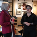 Minister Hajdu with Tim Hortons employee in Marathon