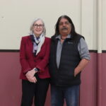 Minister Hajdu with Councillor from Biigtiigong Nishinaabeg