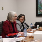 Minister Hajdu in Biigtigong Nishinaabeg Boardroom